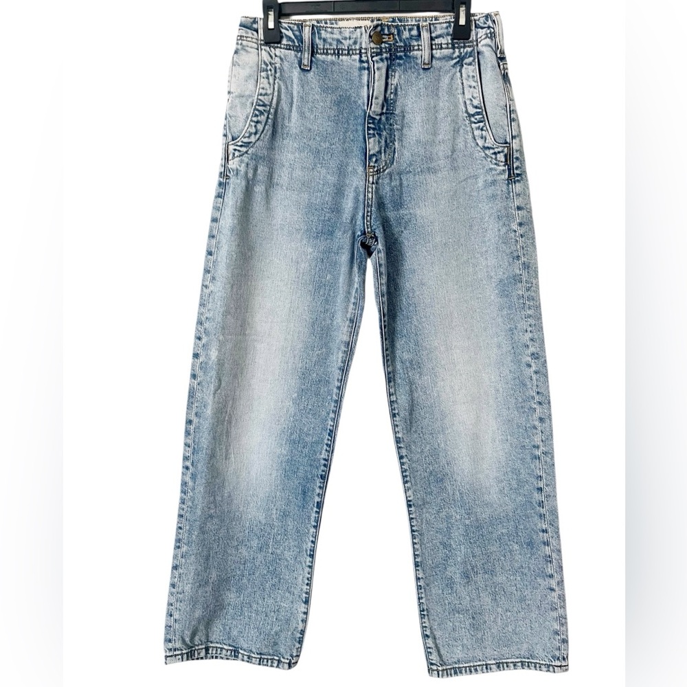 Pilcro Light Blue Wide Leg Jeans